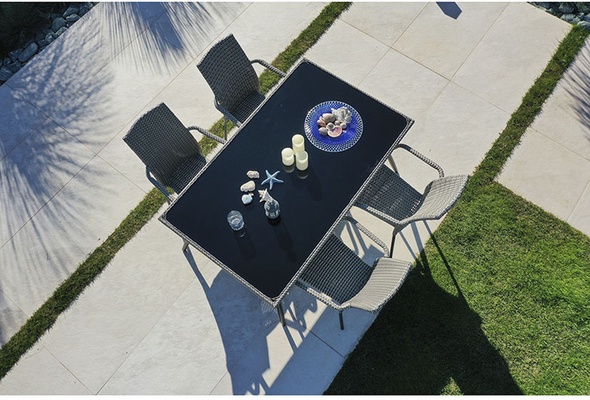 Mesa Ratan Sintetico Habana 150x90cm